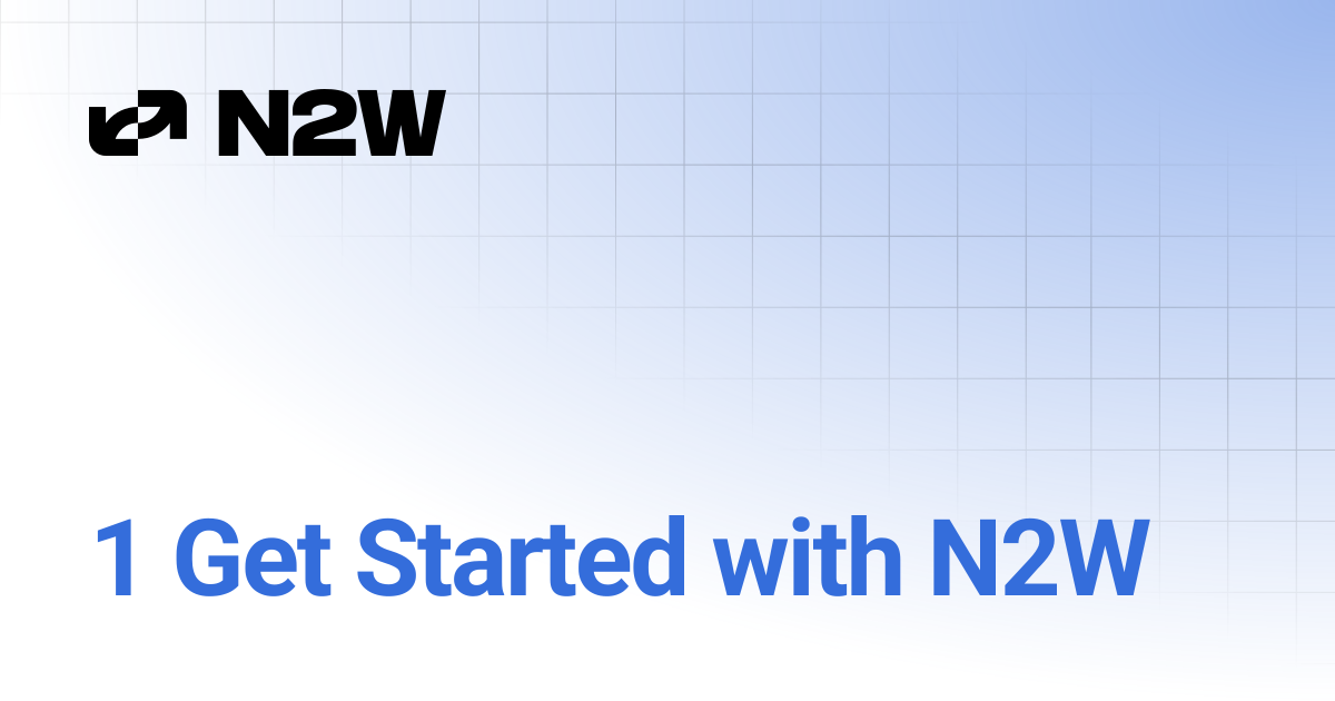 1 Get Started with N2W | N2W Quick Start Guide for AWS